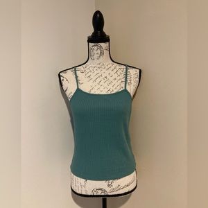 American Eagle size S teal green tank top